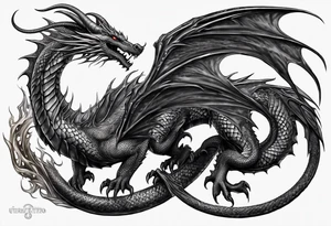Dragon, uroboros tattoo idea
