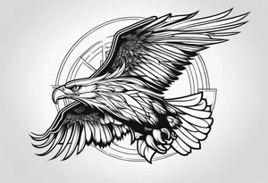 eagle shoulder tattoo tattoo idea