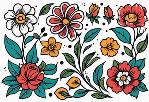 praise


vintage flowers
old school vintage simple traditional design 



bold color simple tattoo idea