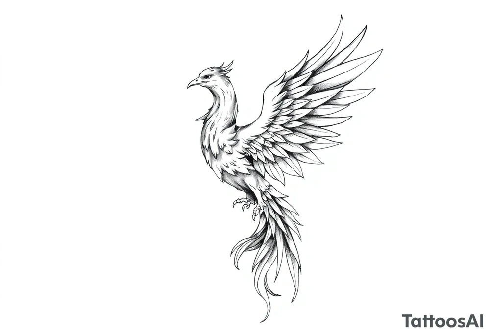 Phoenix rising tattoo idea