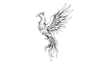 Phoenix rising tattoo idea