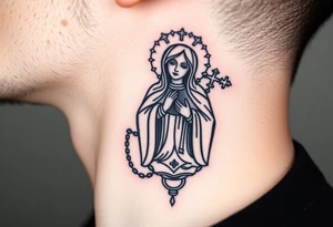 russian christian orthodox virgin mary holding the russian orthodox thurible chains tattoo idea