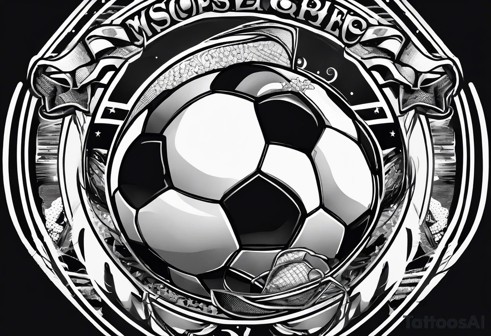 My favorite hobbies soccer and discgolf tattoo idea