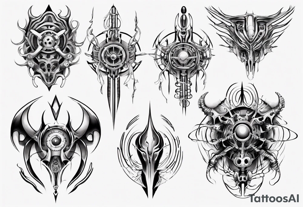Symmetrical tattoo idea
