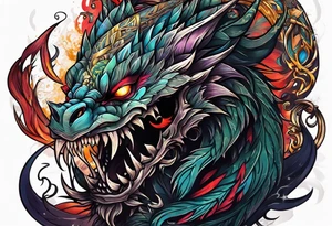 Monster tattoo idea