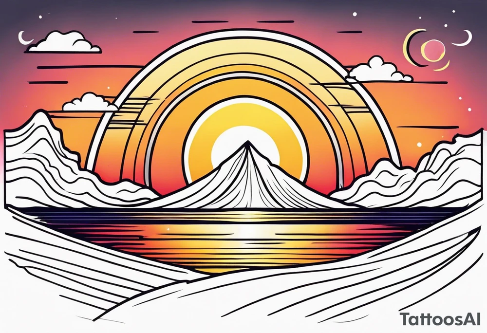 sunrise tattoo idea