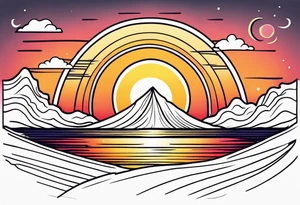 sunrise tattoo idea