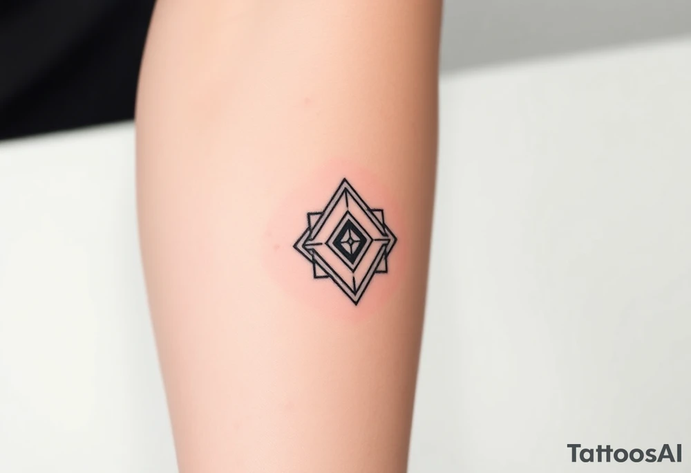 geometric lines tattoo idea