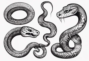 snake ornamental tattoo idea
