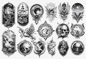 sleep token sleeve tattoo idea