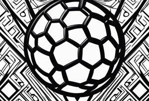 Small soccer ball tattoo idea