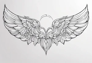 wings tattoo idea