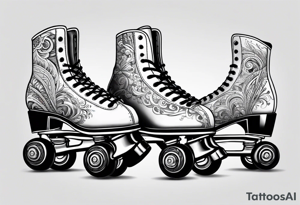 Rollerskates tattoo idea