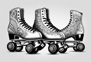 Rollerskates tattoo idea