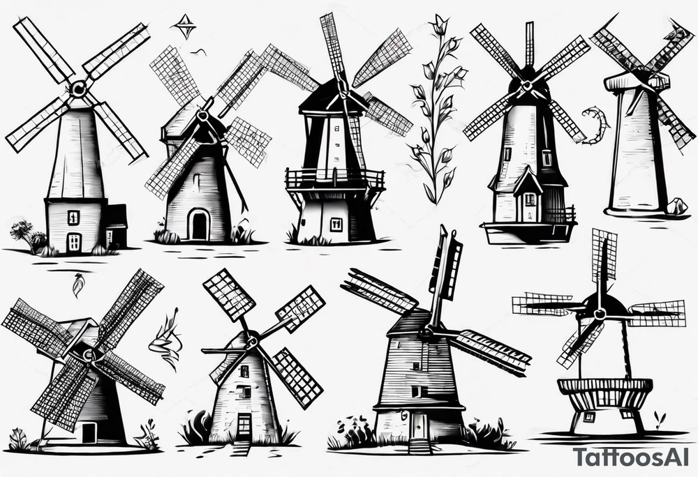 The mathematical dutch windmill graph that is cute tattoo idea