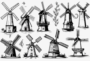 The mathematical dutch windmill graph that is cute tattoo idea