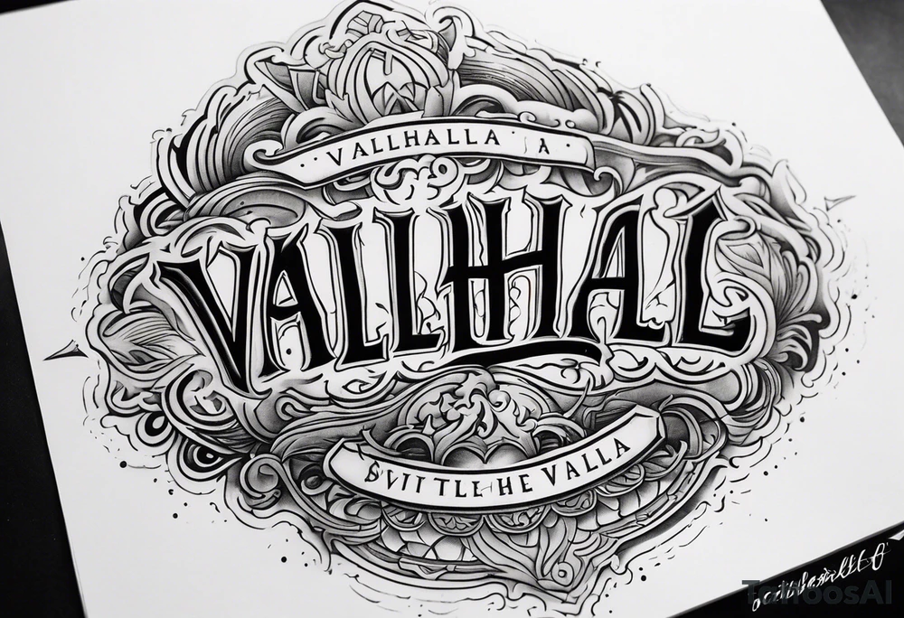 Valhalla mist fog tattoo idea