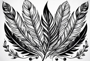 Feathers tattoo idea
