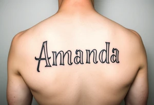 Amanda name with Harry Potter tattoo idea