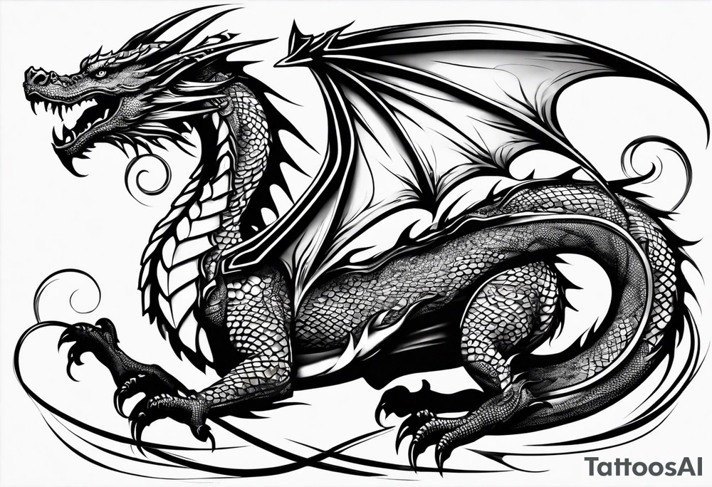 dragon tattoo idea