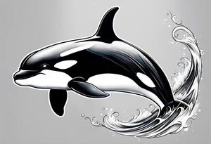 Orca tattoo idea