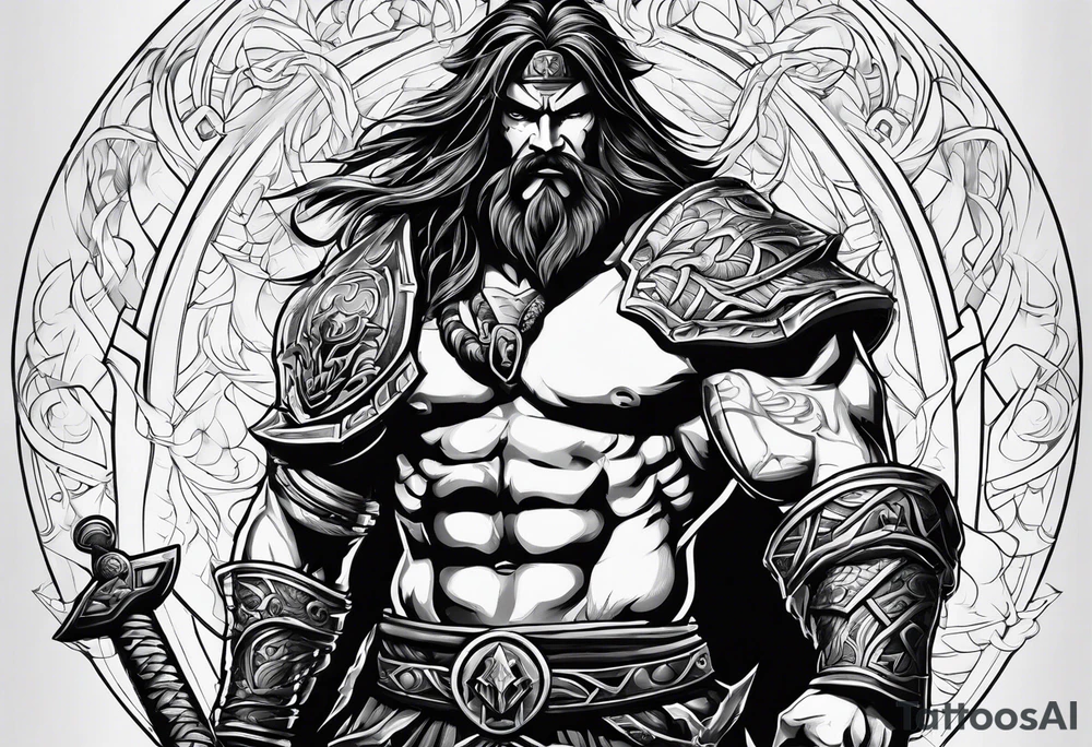 barbarian tattoo idea