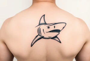 realistic hammerhead shark tattoo idea