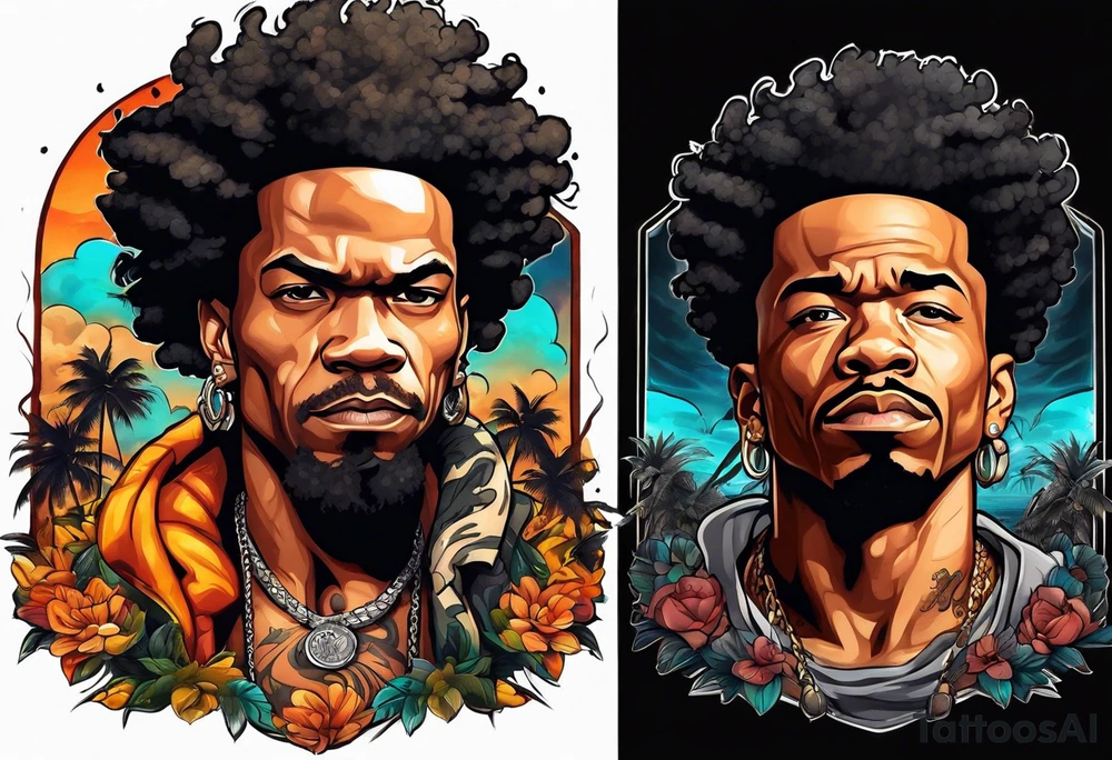 riley and huey boondocks tattoo idea