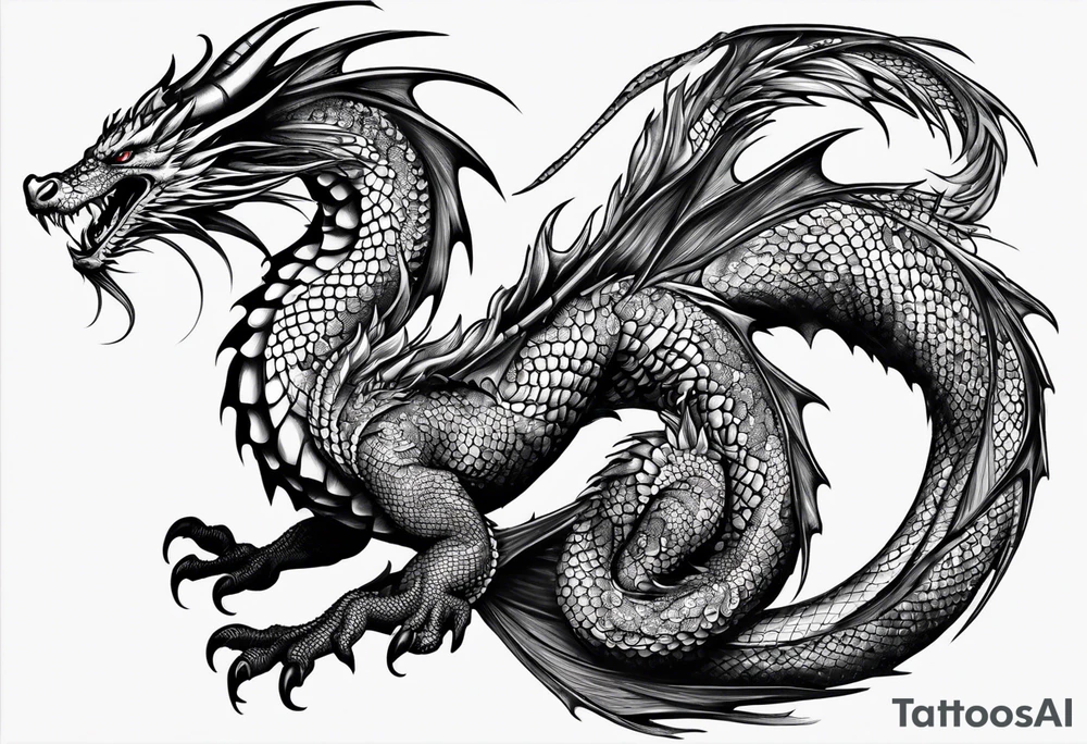 dragon tattoo idea