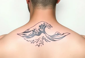 Roaming waves tattoo idea