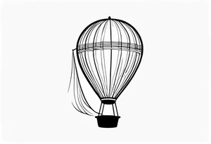 Hot air balloon with nothing else tattoo idea