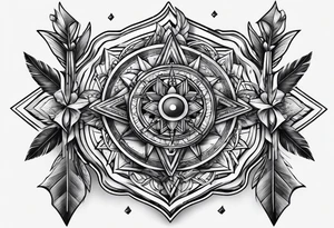 5 arrows tattoo idea