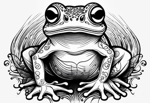 frog dj tattoo idea