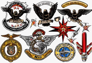 6048 Flight Equipment USMC Tattoo tattoo idea