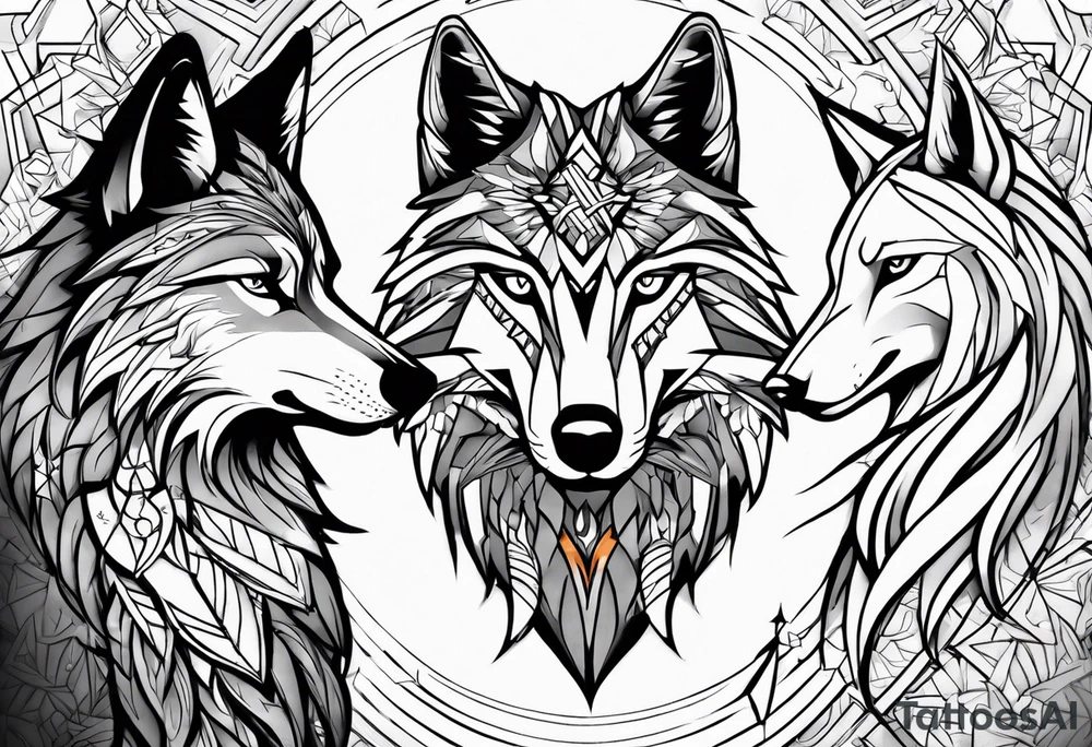 Christian, Phoenix, strong, shy , wolf mind, grey character tattoo idea