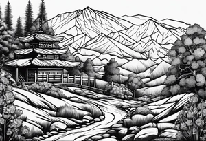Appalachia Mexican heritage tattoo full arm sleeve, no portraits, more geometric patterns tattoo idea