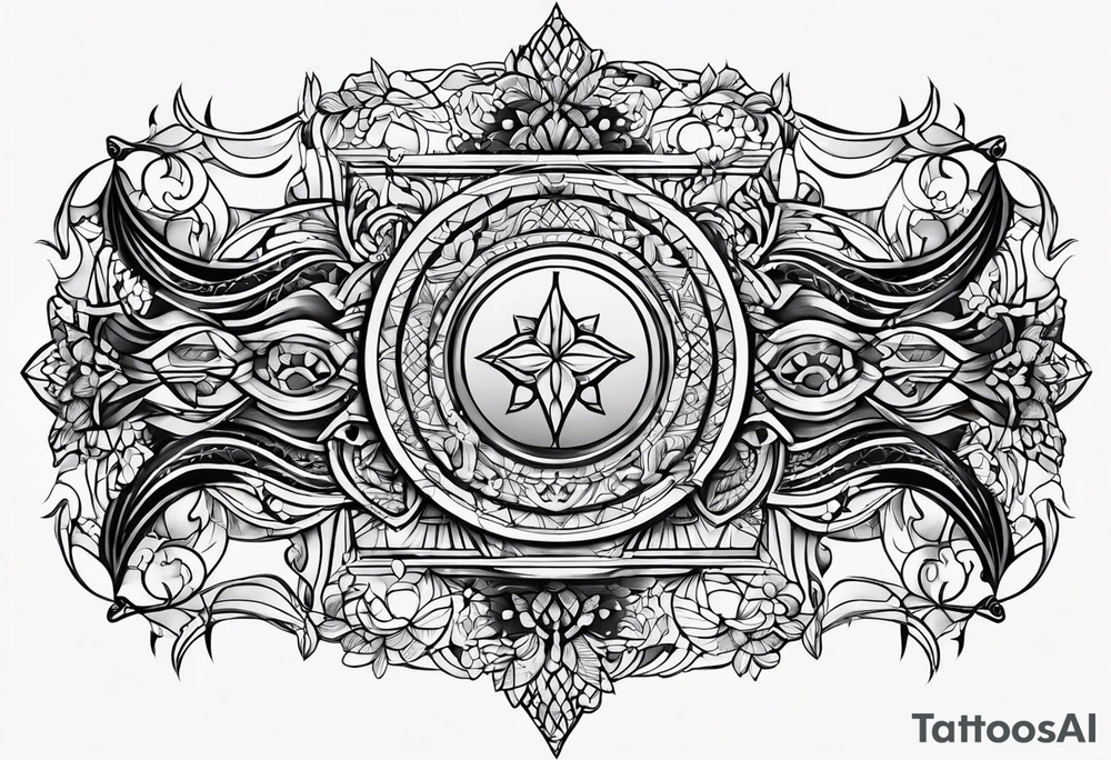 armband, only lines tattoo idea