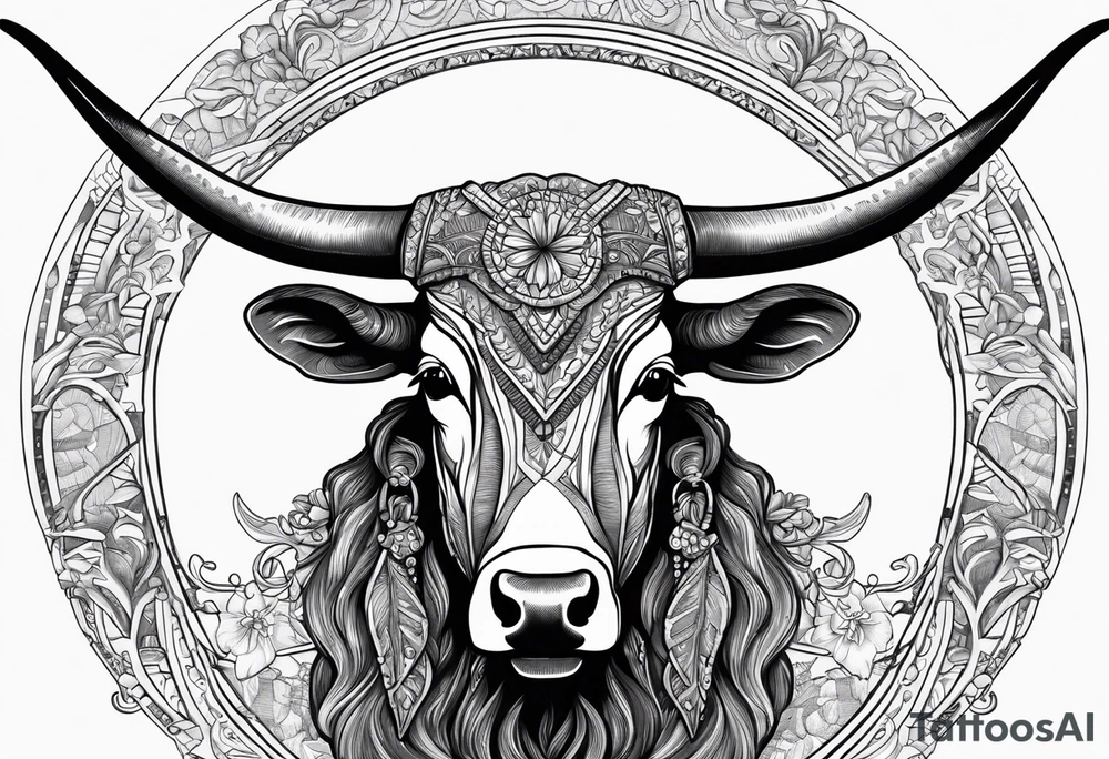 cybersigilism Longhorn
With 512 on top of head tattoo idea