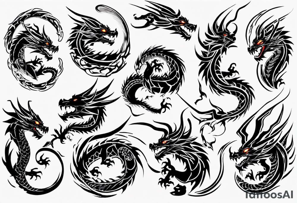 Dragon Fire tattoo idea