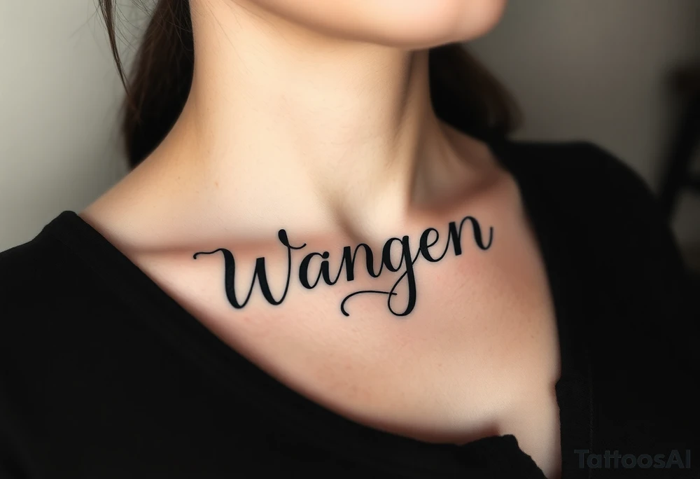 My last name, Wagner, in graffiti font tattoo idea
