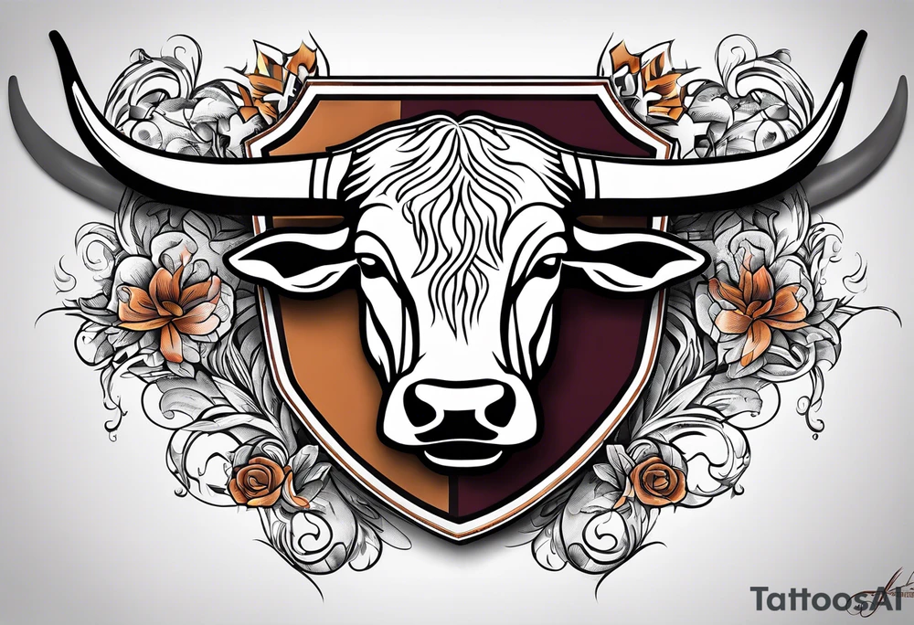 Texas longhorns and A&M aggies football tattoo idea