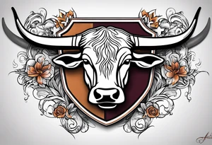 Texas longhorns and A&M aggies football tattoo idea
