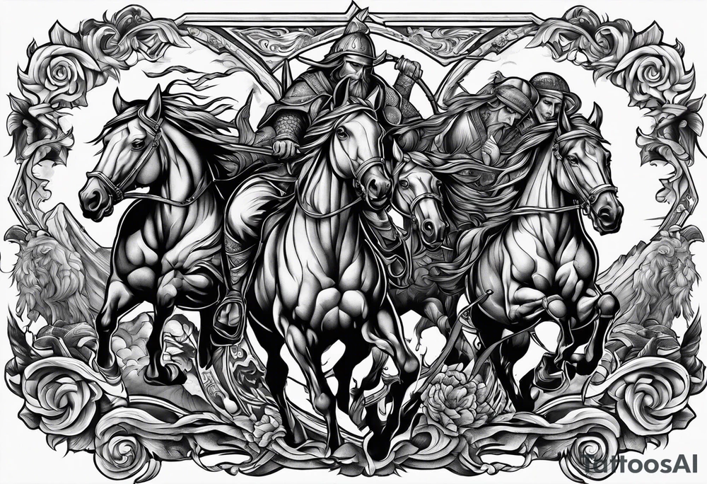 Four Horsemen of the Apocalypse tattoo idea