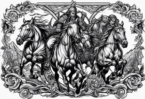 Four Horsemen of the Apocalypse tattoo idea