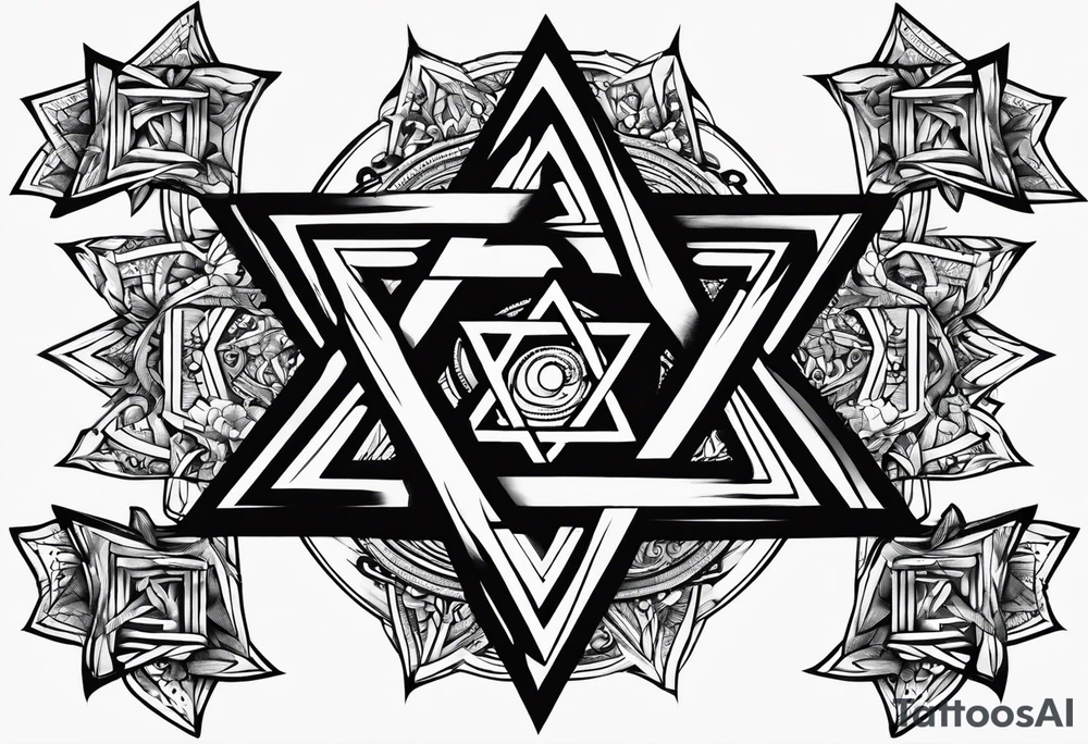 star of david tattoo idea