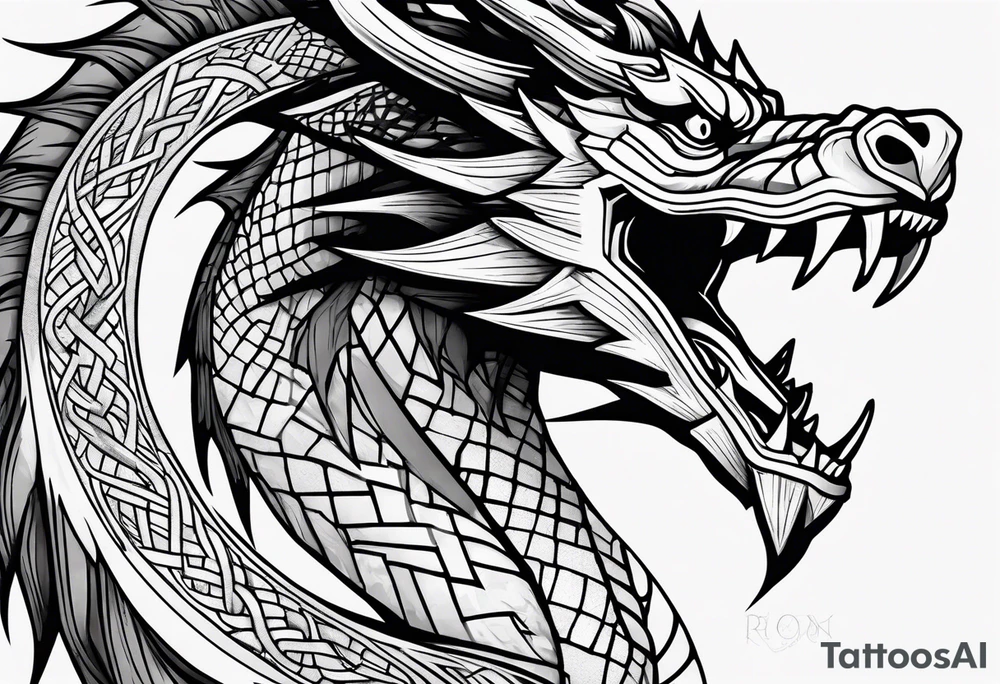 Dragon tattoo idea