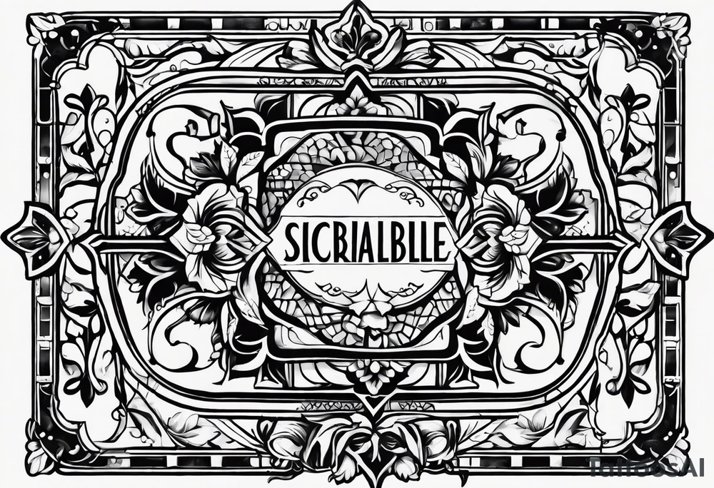 scrabble tile tattoo idea