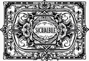 scrabble tile tattoo idea