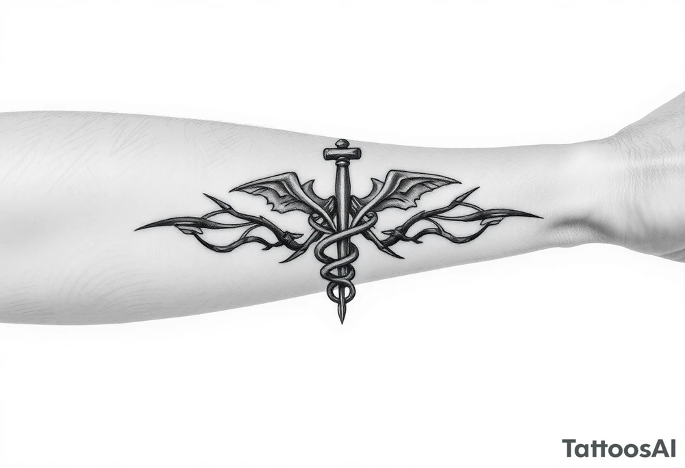 Antique medical tattoo idea