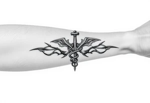 Antique medical tattoo idea